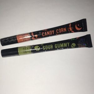 Bath and Body Works Halloween Sour Gummy & Candy Corn Lip Gloss - NEW AND SEALED
